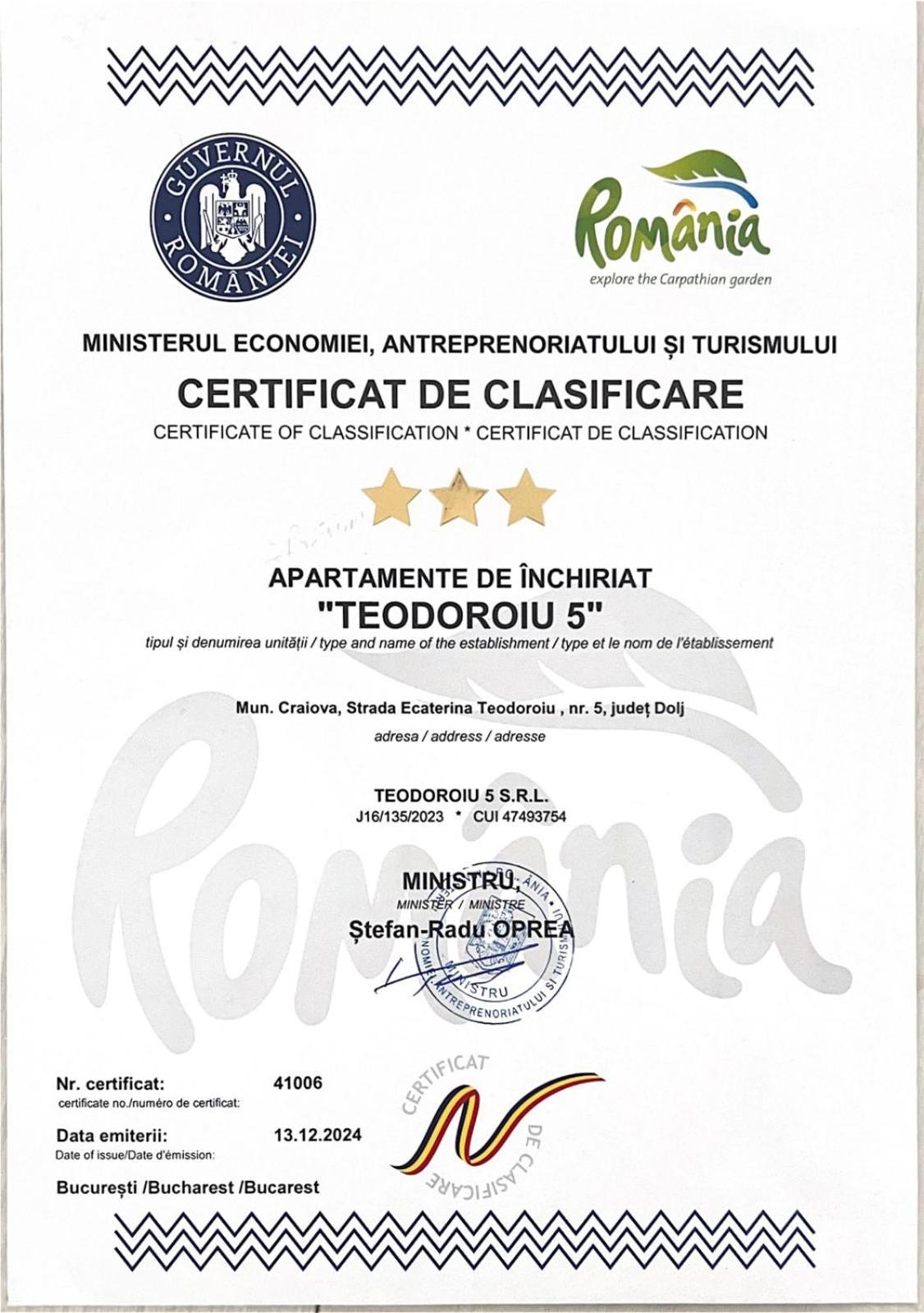Апарт отель Teodoroiu Nr. 5 Крайова Экстерьер фото